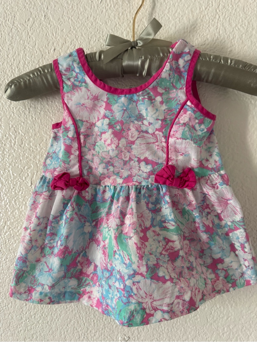 Vintage Butter Girls Floral dress in Pink, Mint & Light Blue
